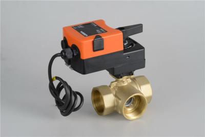 China 3 Way Modulating Control Ball Valve Motor Operated AC220V Excellent Work Performance for sale
