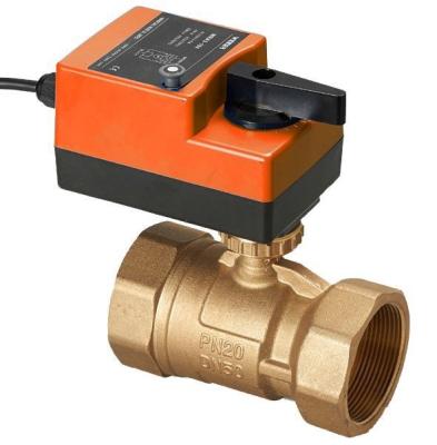 China 24vac /dc 3-way DN50 water flow control ball valve,water shut off valve for sale