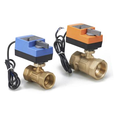 China 2 Way Electric Actuated Ball Valve 0-10v Dn20 Dn40 Output Analog Sensor for sale