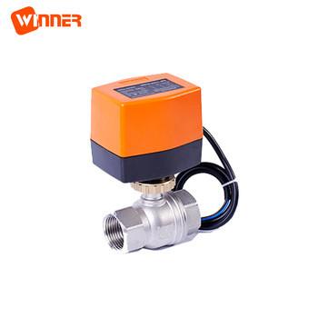 China Marine Stainless Steel Motorized Ball Valve Actuator 12v Dn25 2 Way for sale