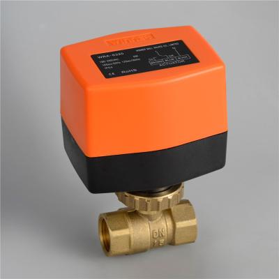 China Water Treatment System DN20 Electric BALL Valves 3 Point Floating For Central Air Conditioning for sale