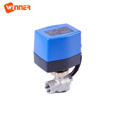 China 24VDC SS304 ELECTRIC MOTORISED 2 WAY 3/4''  BSP THREAD BALL VALVE for Automatic cleaning equipment for sale