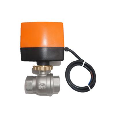 China 12VDC Stainless Steel Ball Valve / 3 Way Actuator Electric Control Ball Valves for sale