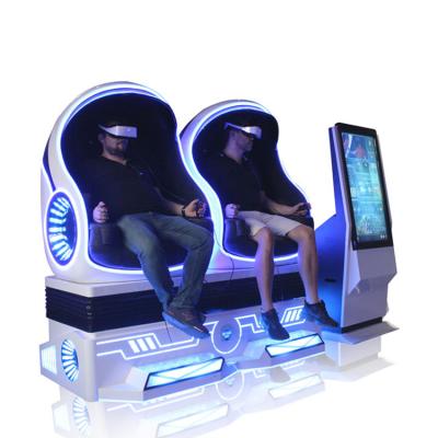 China 2 Seater VR Pod 9D Virtual Reality Movie Theater For Shopping Mall Black + White for sale
