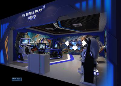 China Material interactivo del vidrio de fibra del parque temático de la máquina de juego del tiroteo VR/metal en venta