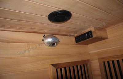 China Hemlock Far Infrared Sauna Cabin , 2 Person Infra-Red Heat Infrared Sauna Room for sale