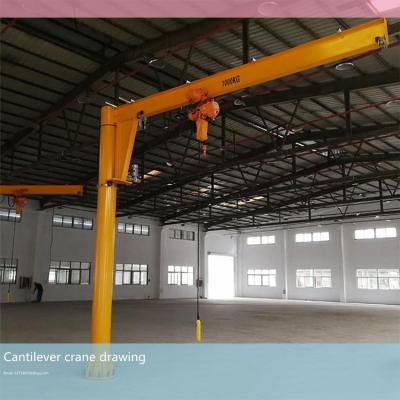 China BBZ type 2t explosion-proof cantilever crane, lifting material cantilever crane, rotary crane, explosion-proof crane for sale