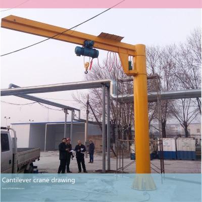 China BBZ type 3t explosion-proof cantilever crane, lifting material cantilever crane, rotary crane, explosion-proof crane for sale