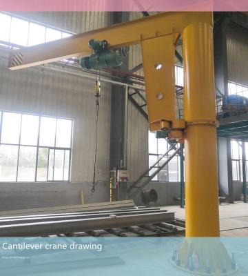 China BZ 5T cantilever crane, cantilever crane for lifting materials, rotary crane and fixed column crane for sale