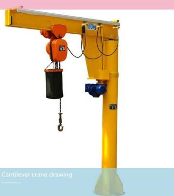 China BZ 2T cantilever crane, cantilever crane for lifting materials, rotary crane and fixed column crane for sale