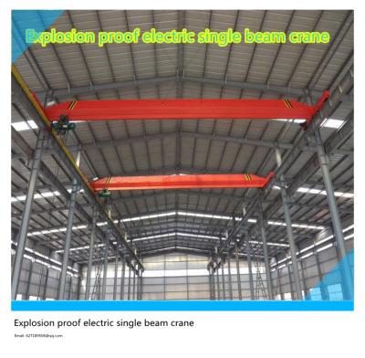 China LB explosion-proof electric single beam crane, explosion-proof truss, explosion-proof hoist and explosion-proof crane for sale