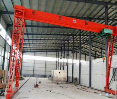 China MH 1t Electric gantry crane，Outdoor stockyard, gantry crane, electric hoist for sale