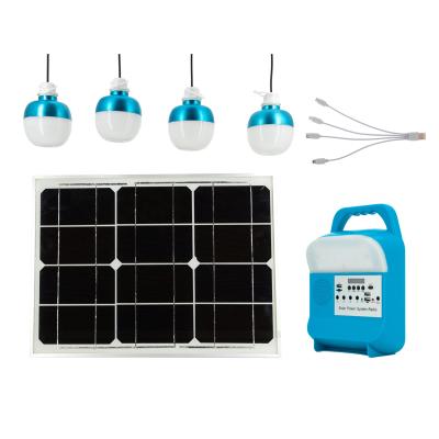 China High Quality Home Solar Energy Lighting System All In One Solar System Indoor With 3pcs Light Bulb for sale