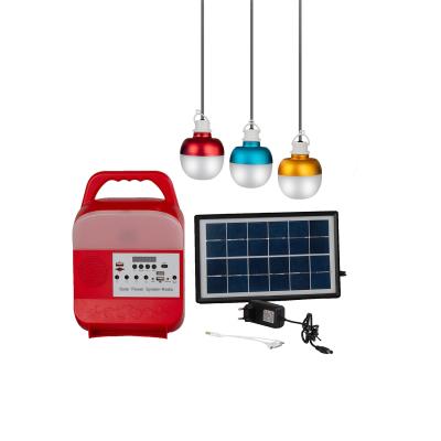 China ROHS Multifunction Hiking Portable Solar Bulbs With FM Radio Charger for sale