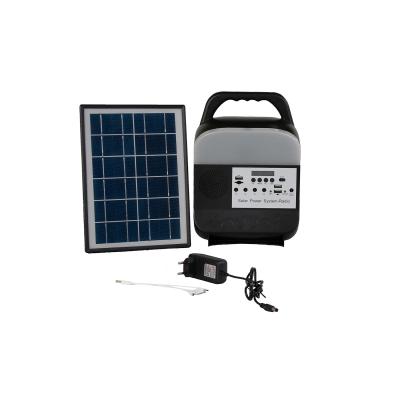 China Portable 6 Volt Solar Home Lighting System Colorful Reading Lights With Solar Panel for sale