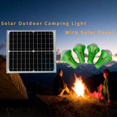 China 10% 50% 100% Brightness Solar Powered Led Bulb Shacks Huts Garage Solar Light for sale