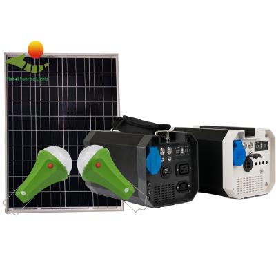 China 99.9% MPPT 500W Small Portable Solar Power Generator With Solar Panel for sale