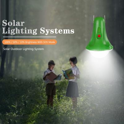 China Solar Camping Light With 5200mah Li Battery Phone Charger Solar Flashlight for sale