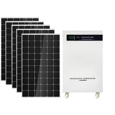 Cina sistema 5kW 220V della generazione di energia solare della famiglia 5000Wh in vendita