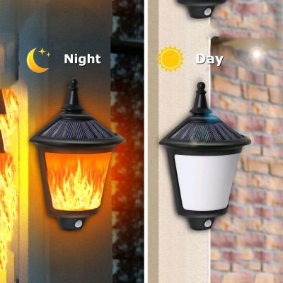 China Yard Flickering Flames Wall Lights Outdoor Decorative Hanging Fire Moving Led Lantern for sale
