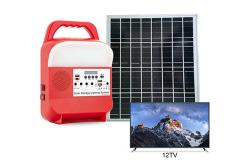 Outdoor Portable Solar Power Station Power Bank Station Rechargeable Camping Solar Flash Light