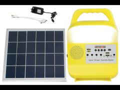 68-9W Solar Power Lighting Kit LED Bulbs Wall Portable Station Phone Charger SRE-689