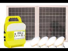 818 12V Portable Generator Home Lighting Solar Kit Energy Storage System Outside Solar Lights