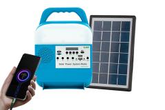 SRE-583 Home Offgrid Solar Power System Generator With Power Bank And Flashlight