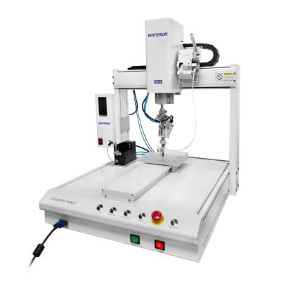 China Bench Top Automatic Soldering Machine Robot Practical Double Y Axis for sale