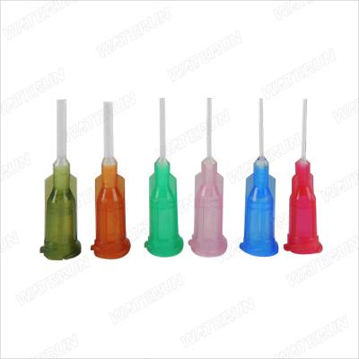 China 14G-25G Dispensing Needles , PP Flexible Plastic Syringe Tips for sale