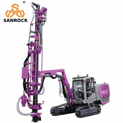 China Automatic Top Hammer Drill Rig T83 Mining Blast Hole Hydraulic Crawler DTH Drilling Rig for sale