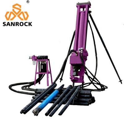 China Portable Bucket DTH Drilling Rig Machine SRQD70 Mining Borehole Rotary Drilling Rig for sale
