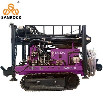 China Borehole Well Water Drilling Equipment Depth 200m Hydraulic Water Well Drilling Rig Machine for sale