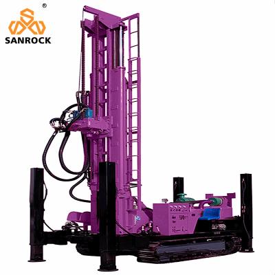 China 800m Deep Water Drilling Rigs Diesel Engine 194KW Hydraulic Water Well Drilling Machine for sale
