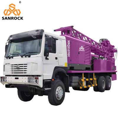 中国 トラックは泥ポンプ 500m の油圧井戸の掘削機が付いている井戸の訓練装置を取り付けました 販売のため