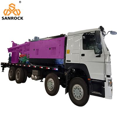 China LKW angebrachte Wasser-Brunnen-Bohrgerät-Rig With Mud Pump Hydraulic-Wasser-Brunnenbohrungs-Ausrüstung zu verkaufen