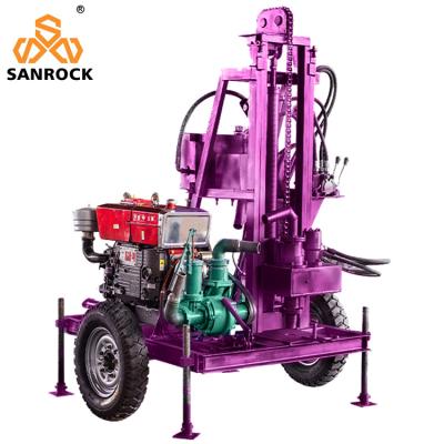 China Trailer Mounted Hydraulic Water Drilling Rig Small Water Well Drilling Rig Machine for sale