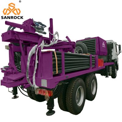 Chine Deep Water Well Drilling Machine Hydraulic Borehole Truck Mounted Water Well Drill Rig à vendre