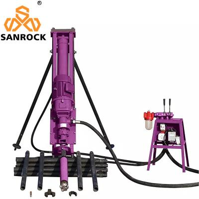 China Mining Rock Drilling Rig Portable Hydraulic Pneumatic Rotary Blas Thole Drill Rig zu verkaufen