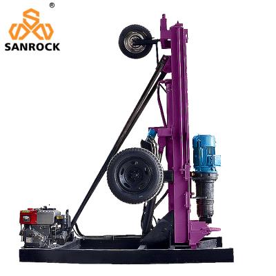 China Hydraulic Rotary Borehole Portable Drilling Rig Mining Machine 50m Deep Rock Drilling Rig for sale