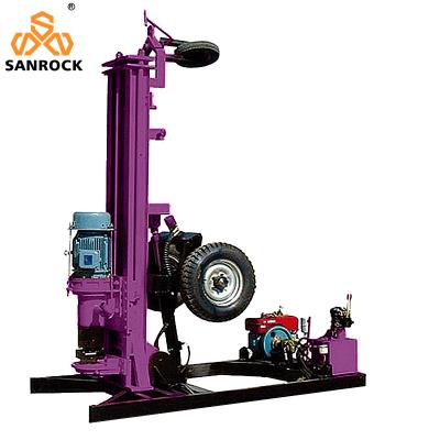 Chine Hydraulic Bore Hole Rock Drilling Rig 50m Depth Mining Pneumatic Portable Drilling Rig à vendre