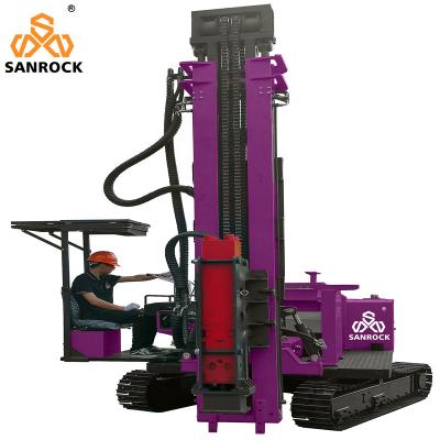 China Hydraulic Crawler Pile Driving Rig Diesel Solar Pile Driver Ramming Machine for sale