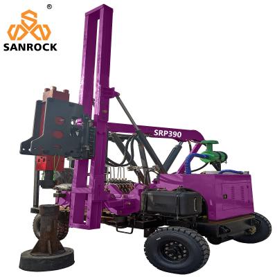 China Small Pile Driving Equipment Highway Guardrail Piling Machinery Hydraulic Pile Driver for sale