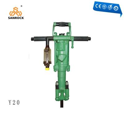 China Kleiner pneumatischer Anschlaghammer Bohrloch-Handfelsen-Bohrmaschine Sanrock zu verkaufen