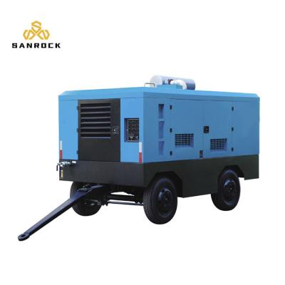 China Compressor de ar diesel do parafuso da eficiência elevada para o equipamento de perfuração do poço de água à venda