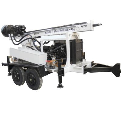 China Depth Portable  Trailer Mounted Drill Rig Sly400 5520*2100*2200 Mm for sale