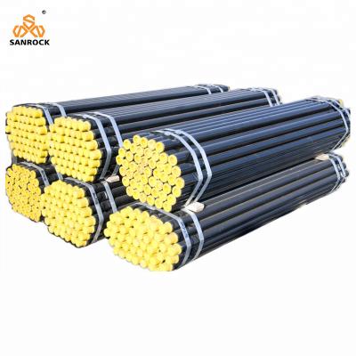 China Carbon Steel Dth Drill Rods Water Well Drilling Rod Drill Pipe With Thread Connector for sale