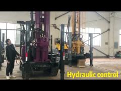 Hydraulic water well drilling machine rotary borehole 300 meters water well drilling rig