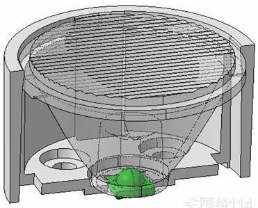 China Plastic parts structure 3D drawing design for sale