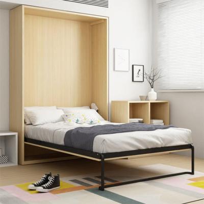China CARB Wall Mounted Wood Panel Furniture Hotel Guest Room Murphy Wall Bed for sale
